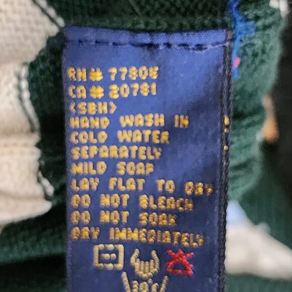 Tommy Hilfiger Golf VTG Colorblock Stripe Cable Knit Crewneck Sweater - Picture 7 of 8